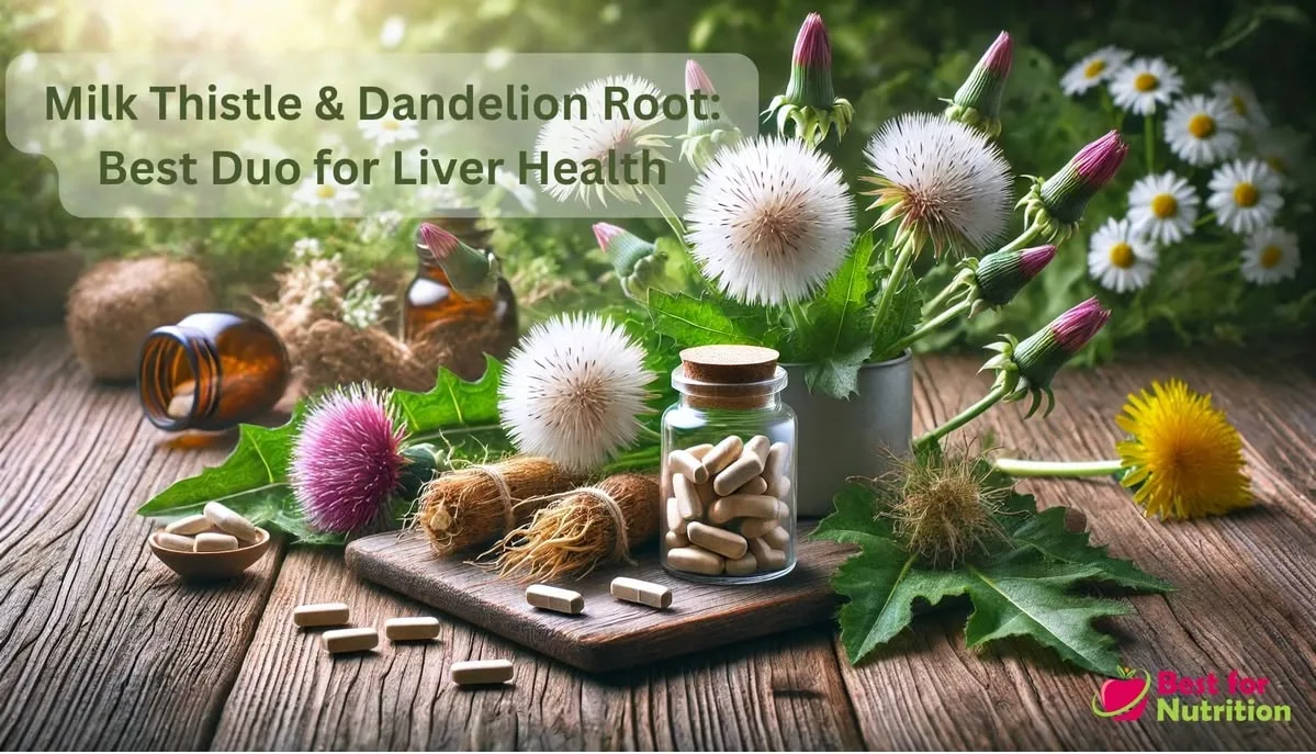 Milk thistle and dandelion root for liver health