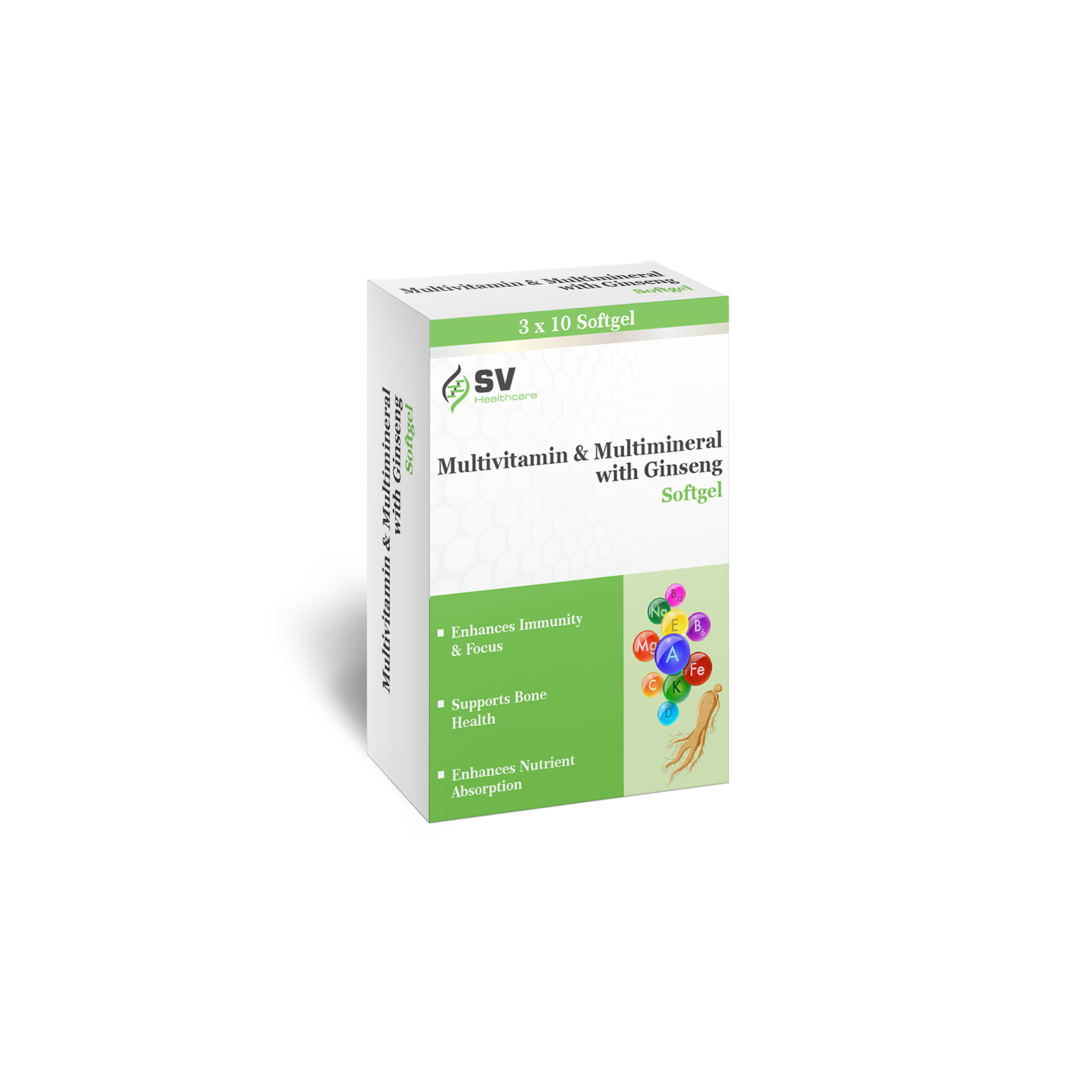 Multivitamin & Multimineral with Ginseng Softgel