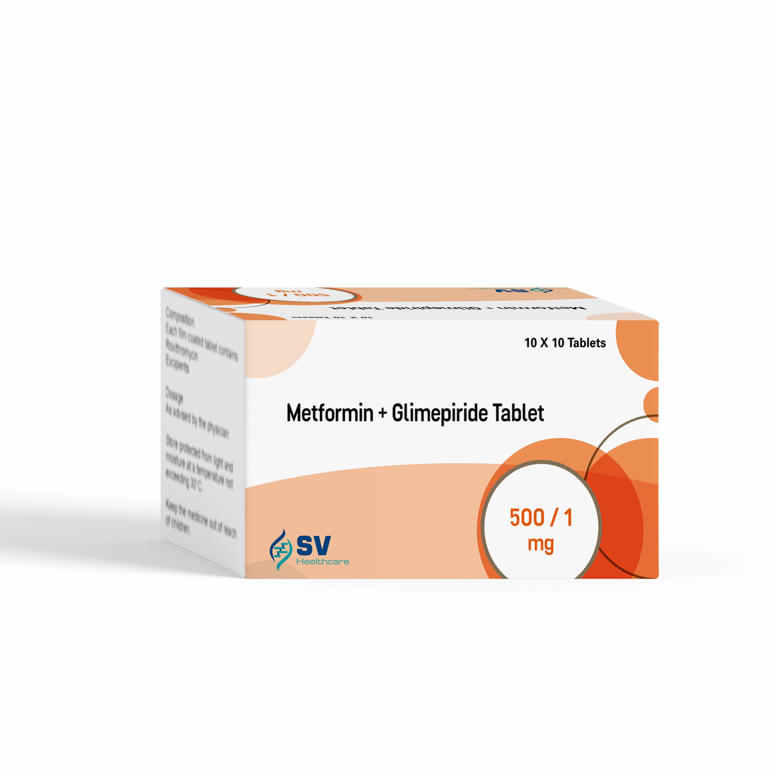 Metformin + Glimepiride Tablets